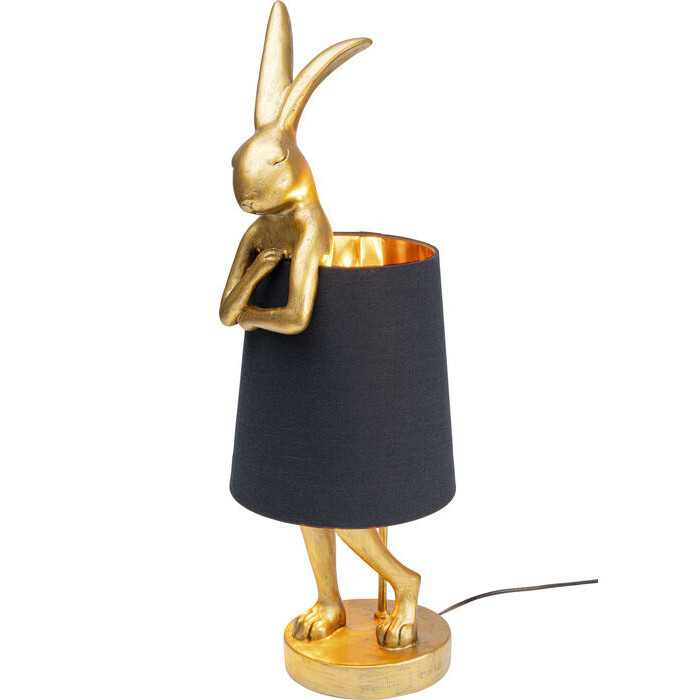 KARE Table-Lamp Animal-Rabbit Gold/Black-68cm