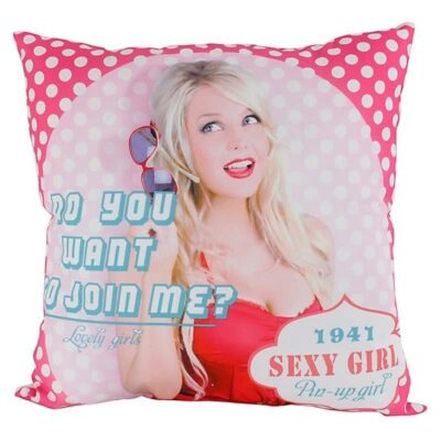 pinup pillow red