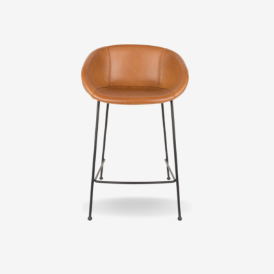 Barstool Feston in brown tone with metal construction