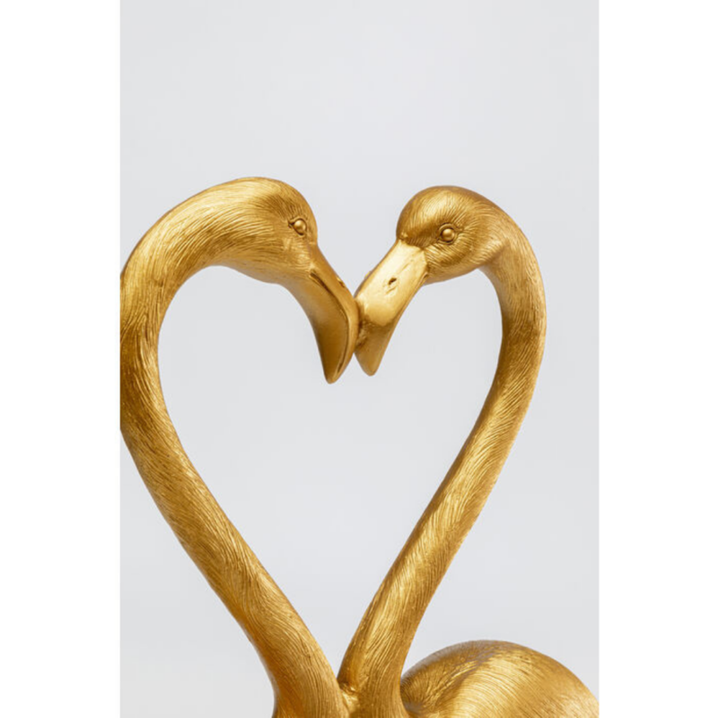 Deco Figurine Flamingo-Love Gold-63cm