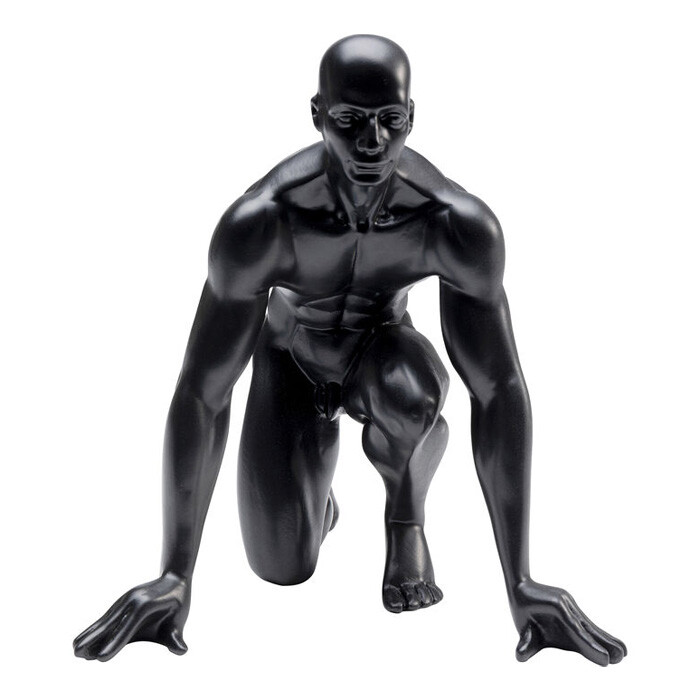 KARE Deco-Figurine Runner Black-25cm