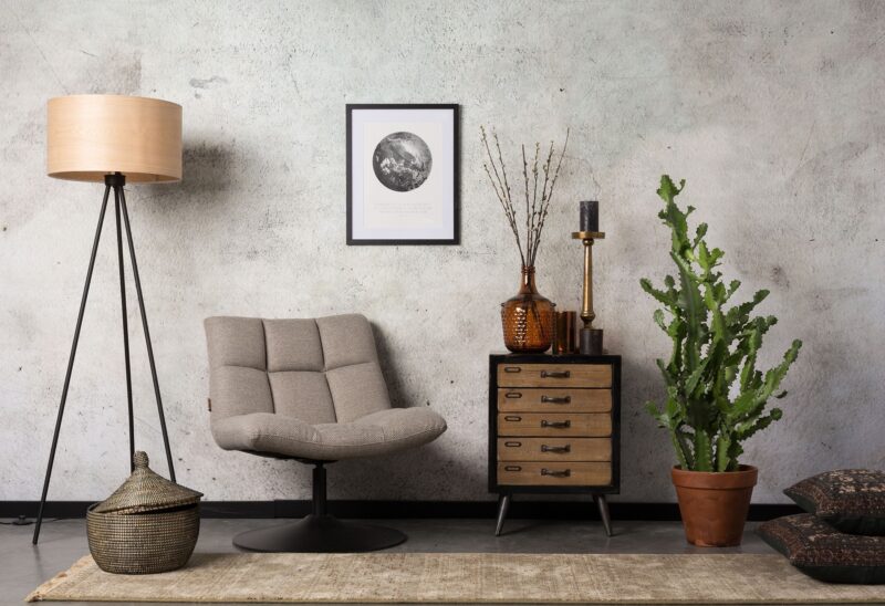 dutchbone-armchair grey