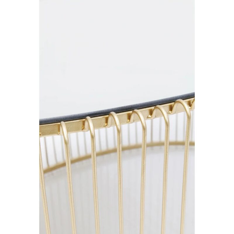 Coffee table wire uno brass 60x90cm (10)