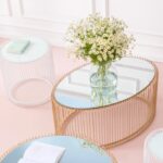Coffee table wire uno brass 60x90cm (2)