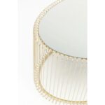 Coffee table wire uno brass 60x90cm (7)
