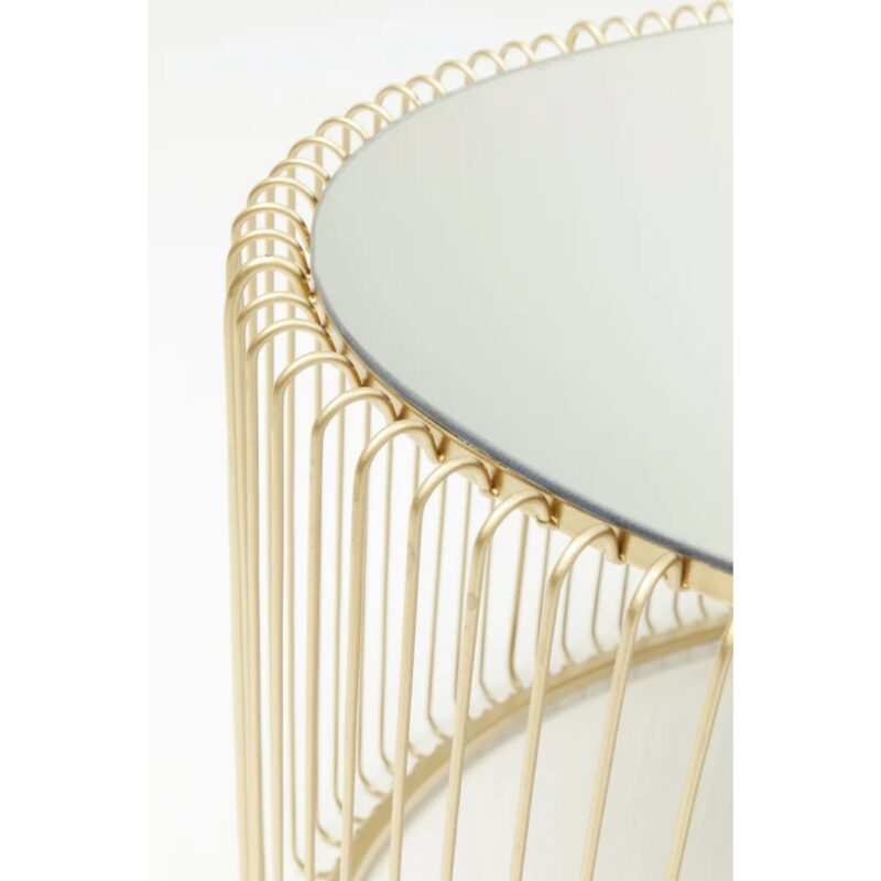 Coffee table wire uno brass 60x90cm (8)