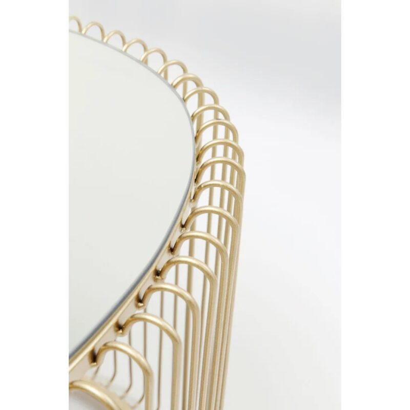 Coffee table wire uno brass 60x90cm (9)