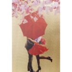KARE Picture Touched Flower Couple Gold Pink - Image 3