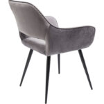 KARE Chair with Armrest San Francisco Grey - Image 4