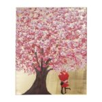 KARE Picture Touched Flower Couple Gold Pink