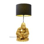 KARE Table Lamp Animal Monkey Gorilla Gold