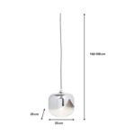 Hanging Lamp Chrome Goblet D25cm (8)