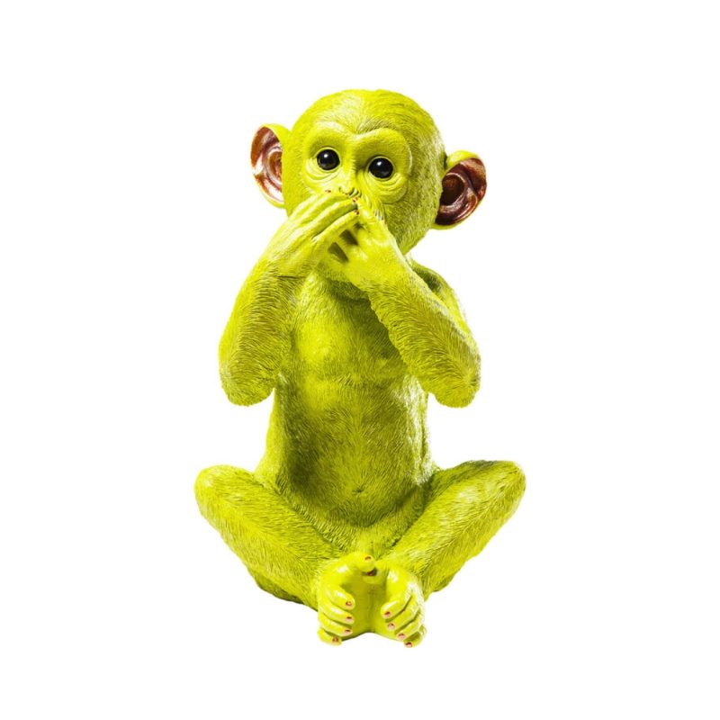 Kare Money Box Monkey Iwazaru Lime
