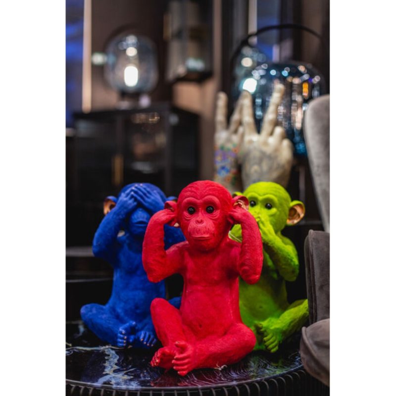 Kare Money Box Monkey Iwazaru Lime (2)