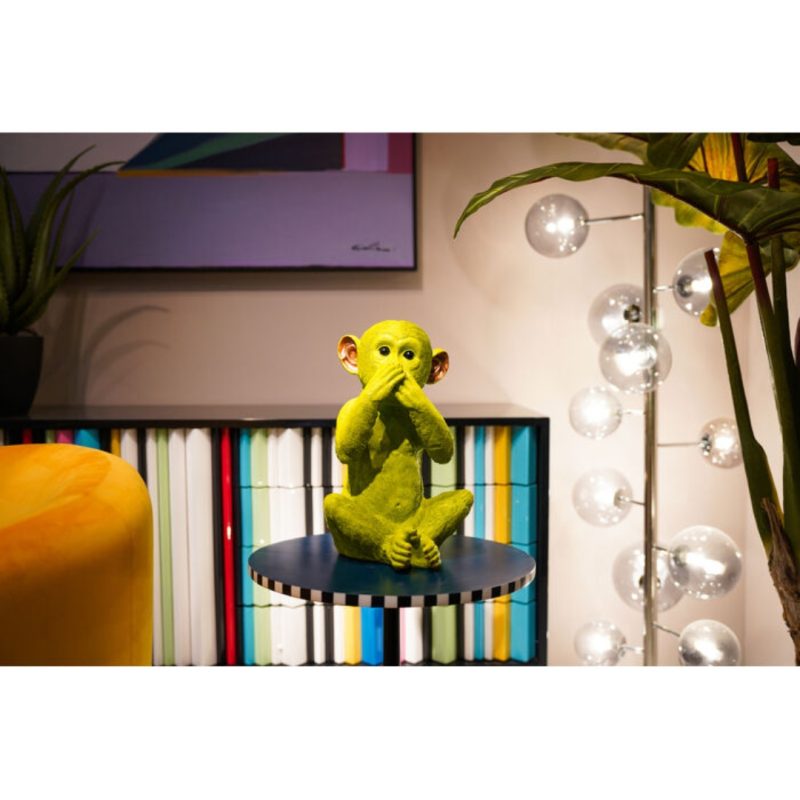 Kare Money Box Monkey Iwazaru Lime (4)