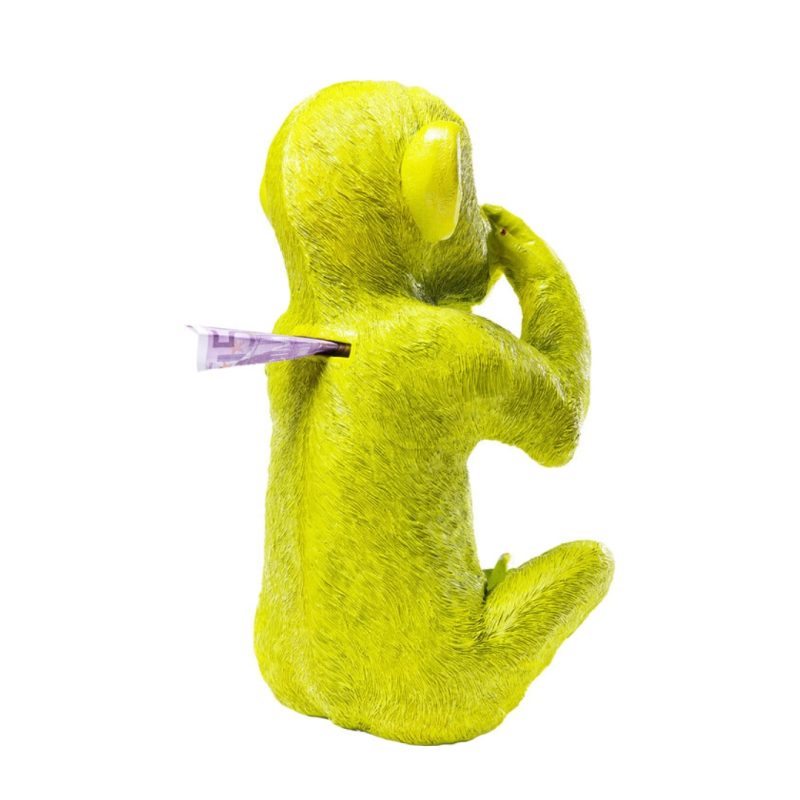 Kare Money Box Monkey Iwazaru Lime (7)