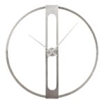 Wall Clock Clip Silver Ø107cm