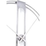 Wall Clock Clip Silver Ø107cm (4)