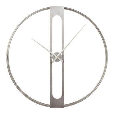 Wall Clock Clip Silver Ø107cm