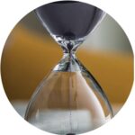 Hourglass timer black 20cm (12)