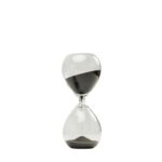 Hourglass timer black 20cm