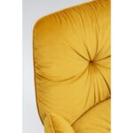 Swivel Chair With Armrest Mila Yellow (10)