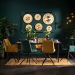 Swivel Chair With Armrest Mila Yellow (3)