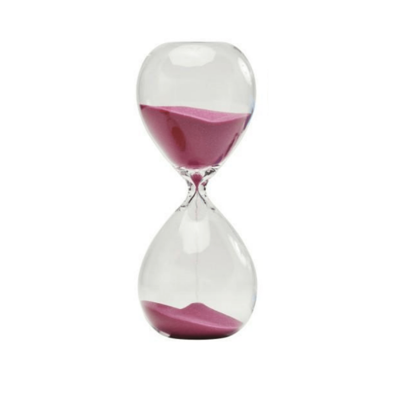 KARE Hourglass Timer 30min - Pink - Image 1