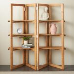 Wooden foldable shelves natural 122cm (2)
