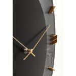 KARE Wall Clock Leonardo Black/Gold 50 - Image 3