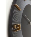 KARE Wall Clock Leonardo Black/Gold 50 - Image 5