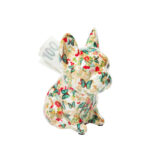 KARE Money Box Dog Fiore 12cm e Bardhë e ndryshme