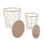 Basket Table Set of 2 - Golden/Natural - Image 2