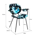 Chair with armrest pluto colorful