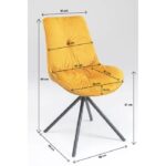 KARE Chair Mila Yellow - Image 6