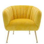 Armchair Poison Yellow Velvet - Image 2