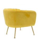 Armchair Poison Yellow Velvet - Image 3