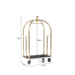 VIP Baggage Trolley Vegas Gold
