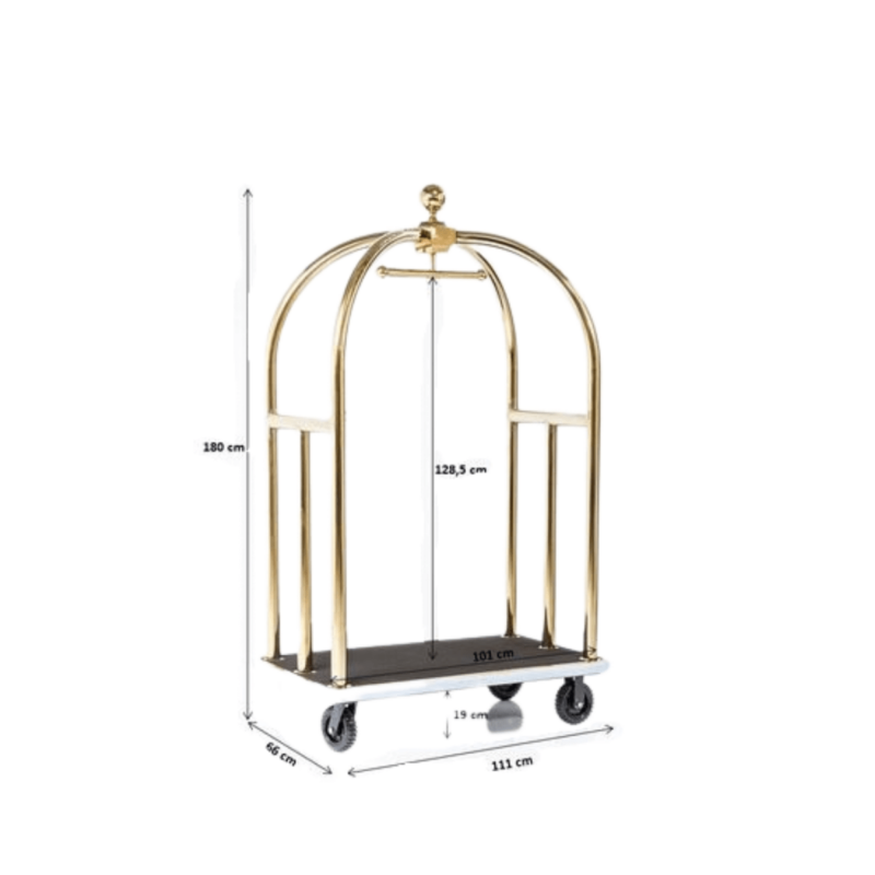 VIP Baggage Trolley Vegas Gold