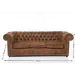 Sofa Cambridge 3-Seater Vintage Smart - Image 3