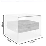 TRANSPARENT Side Table Misa - Image 3