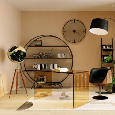 Deco Object Globe Earth Black (2)