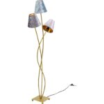KARE Floor Lamp Flexible Velvet Brass Tre - Image 3