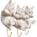 Wall Hooks Three Mini Cats - Image 3