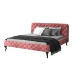 KARE Bed Desire Velvet Mauve 160x200cm - Image 2