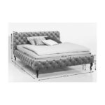 KARE Bed Desire Velvet Mauve 160x200cm - Image 3