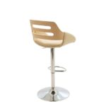 Bar Stool Fern Ivory Vegan Leather - Image 4