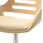 Bar Stool Fern Ivory Vegan Leather - Image 5