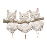 Wall Hooks Three Mini Cats
