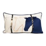 KARE Cushion Horsefaces 28x50cm